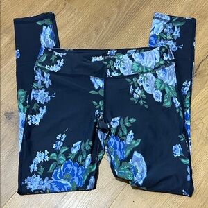 Albion Women’s Full Length Leggings - Blue Floral